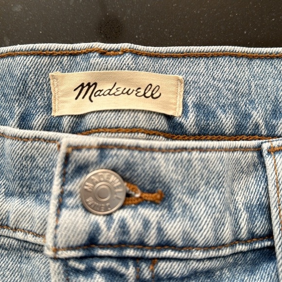 Madewell The Perfect Vintage Crop Jean in Sudbury Wash SZ 32 - Picture 3 of 9